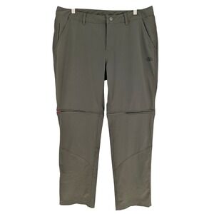 The‎ North Face Convertible Hiking Pants Women 14 Short Olive Green Utility Tech